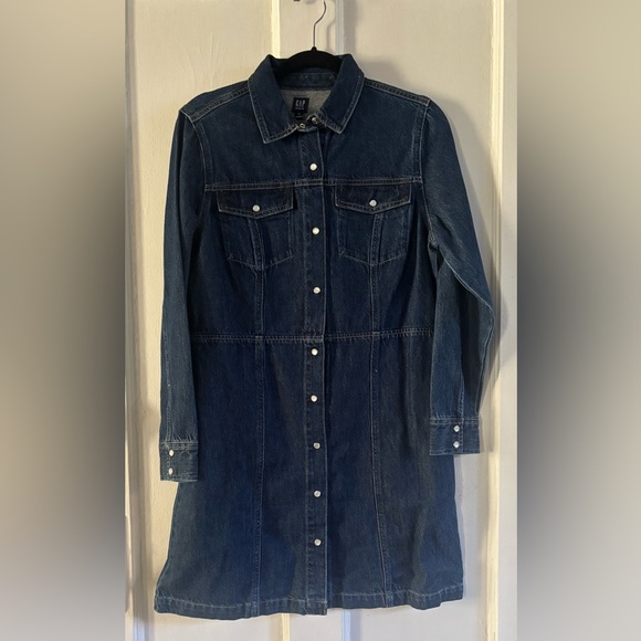 GAP Dresses & Skirts - GAP Blue Denim Dress Size M